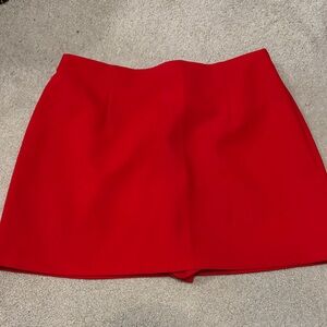 Abercrombie & Fitch Vibrant Red Mini Skort